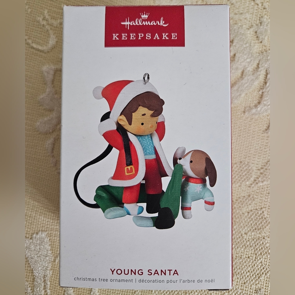 NWT 2022 Hallmark Young Santa ~ 1st in Series Keepsake Ornament